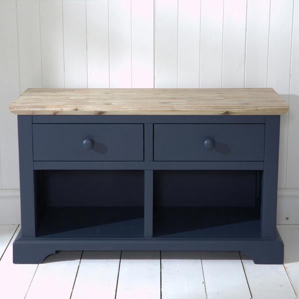 Statement Furniture Florence Storage Bench with 2 Drawers and 2 Baskets Assembled