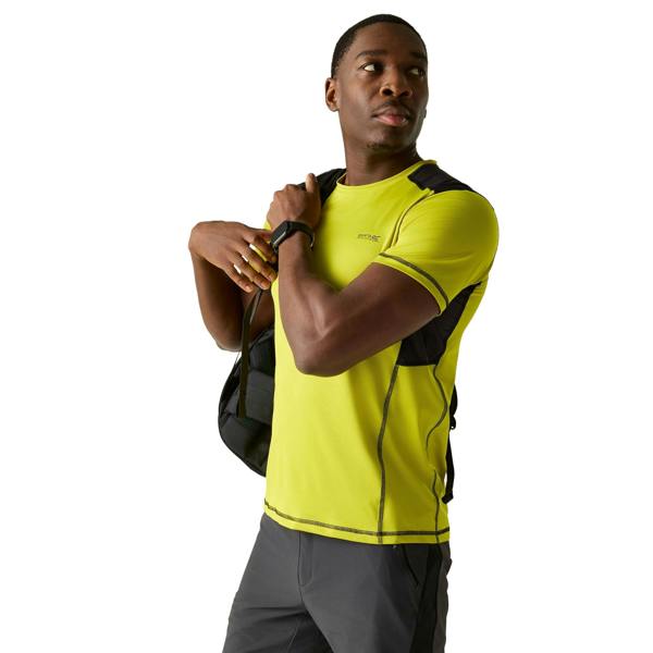 Regatta Mens Virda T-Shirt - Dark Tang/Black - 