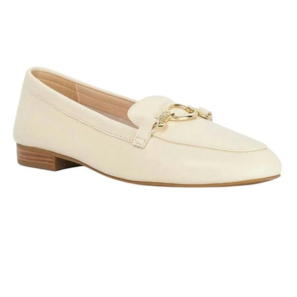 Dune London Womens/Ladies Lo Gladia Leather Loafers - Ecru - 