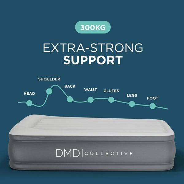 DMD Collective Double Air Bed with Built-In Pump