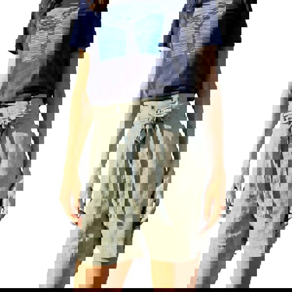 Mountain Warehouse Womens/Ladies Oatley Linen Blend Shorts - Khaki Green - 