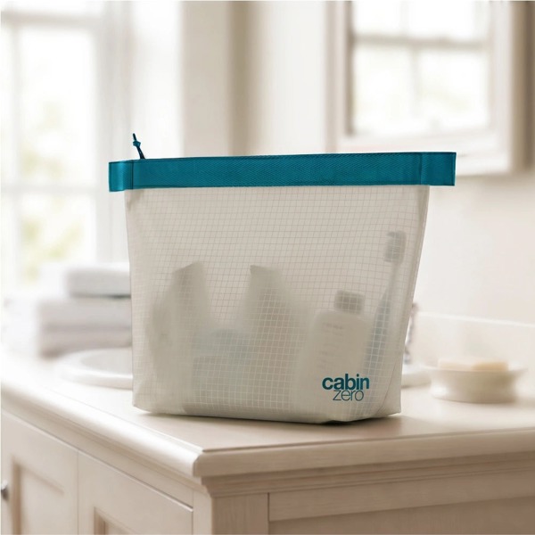 CabinZero Ultralight Wash Pouch 3.5L, Self Standing Design and Water Resistant Coating, Toiletry Bag
