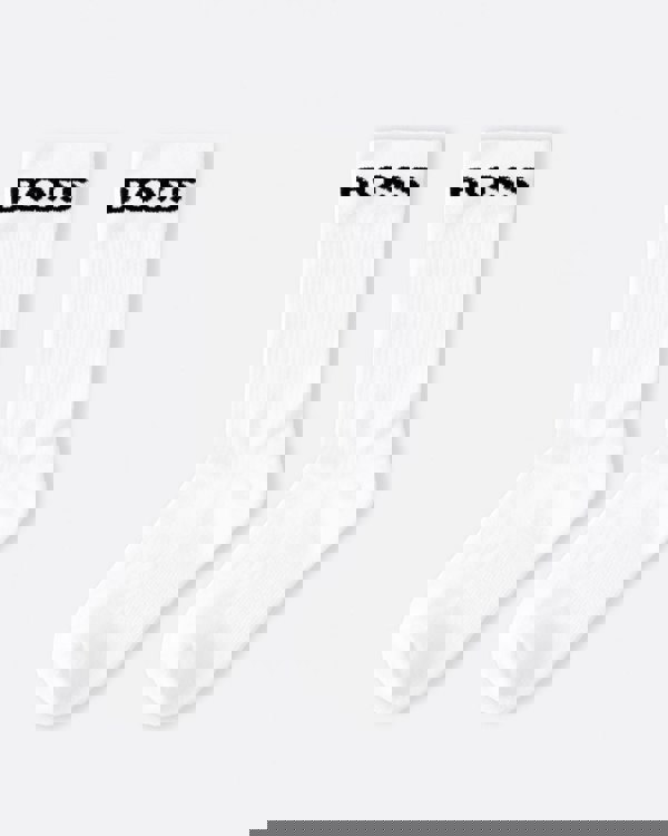 BOSS Green 2 Pack RS Sport Socks NOS - White/Black 100 - CHO - Designer Mens Socks