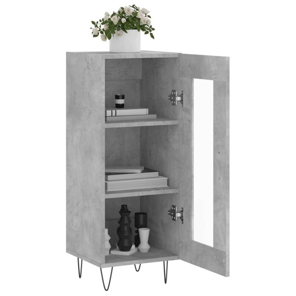 Berkfield Sideboard Concrete Grey 34.5x34x90 cm Engineered Wood
