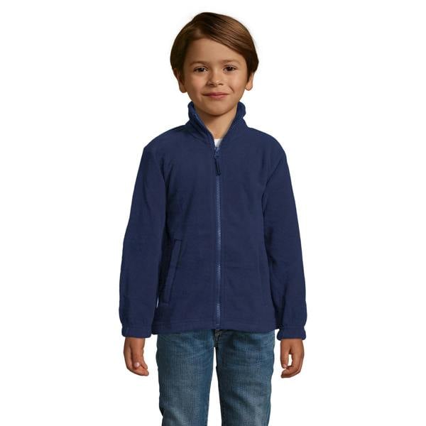 SOLS Childrens/Kids North Zip-Up Fleece Jacket - Navy