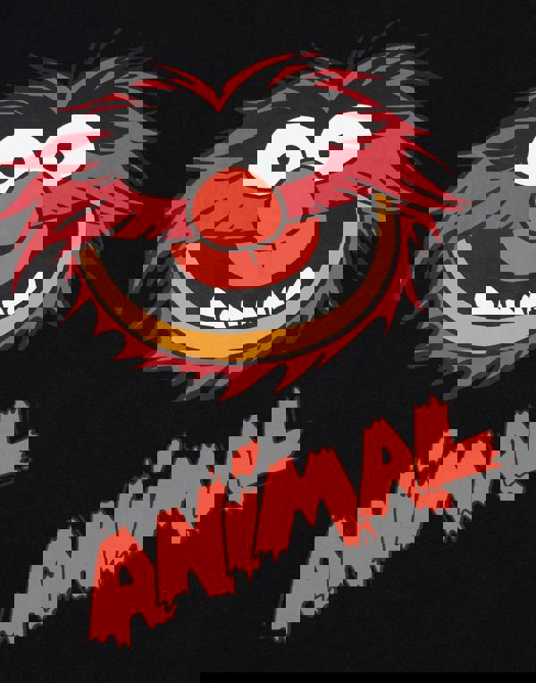 Disney Mens Black Muppets Short Sleeve Long Leg Pyjama Set