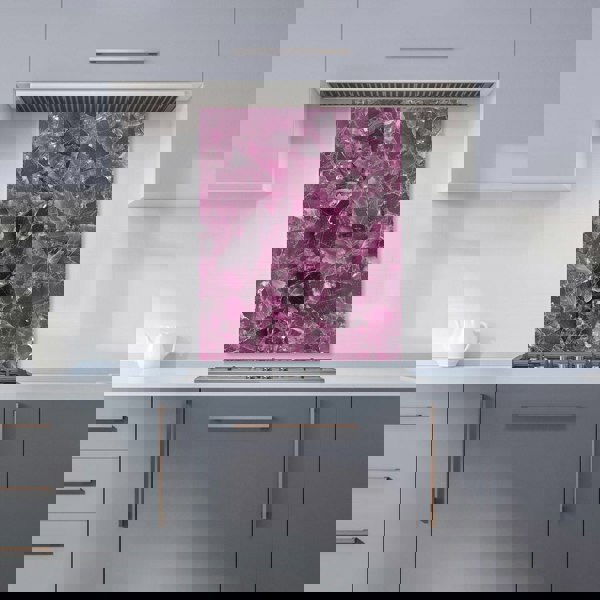 Warren Reed - Designer Damson Quartz Effect Kitchen Splashback