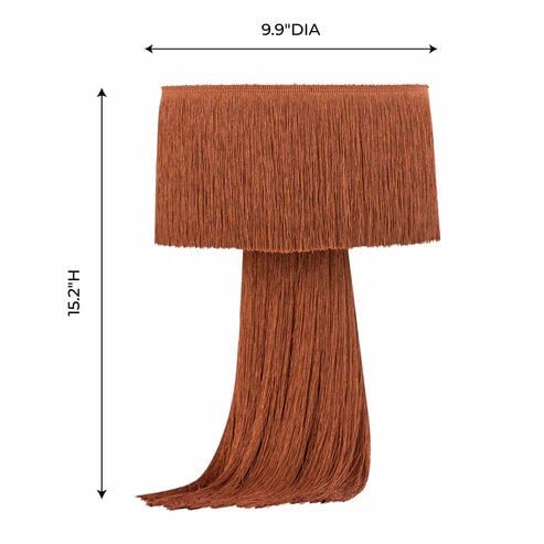 Furniture Edit Atolla Brick Tassel Table Lamp