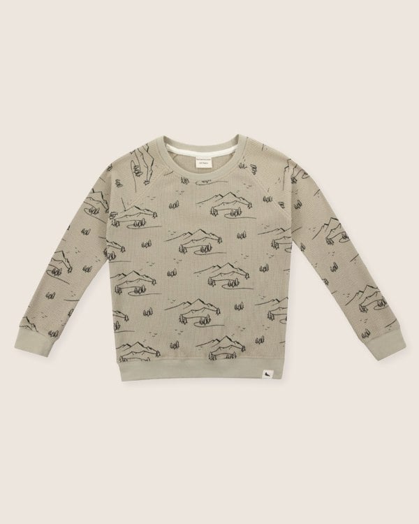 organic cotton Stone Wilderness Print Sweatshirt - image 2