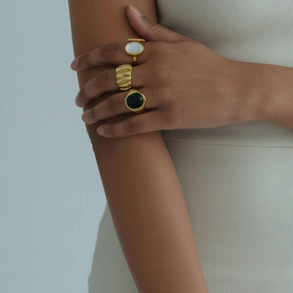 Uchi & Soto Enso Moonstone Wraparound Ring