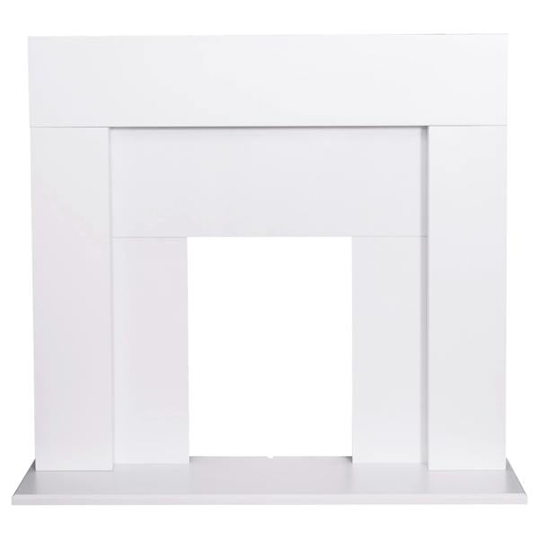 Adam Miami Fireplace in Pure White, 48 Inch