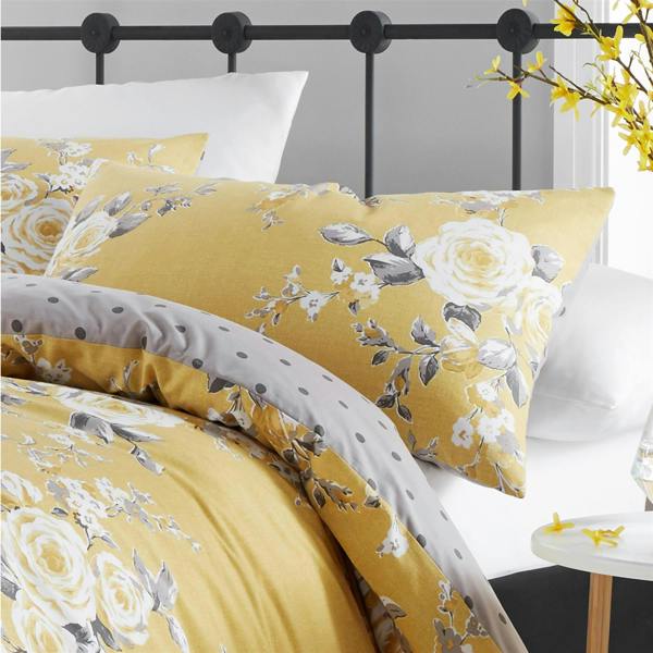 Catherine Lansfield Canterbury Duvet Cover Set - Ochre