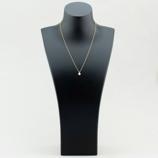 T. H. Baker 9ct Yellow Gold Pearl & Cubic Zirconia Necklace 1.13.7604