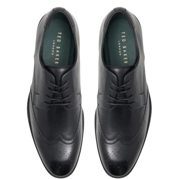 Ted Baker Hacknie Wing Tip Black Dress Shoe