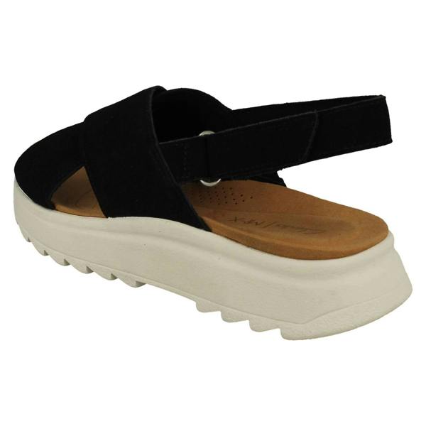 Clarks Ladies Clarks Cross Detailed Chunky Sole Slingback Sandals DashLite Wish