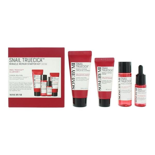 Some By Mi Snail Truecica Miracle Repair Starter Kit - Cleanser, Toner, Cream, Serum