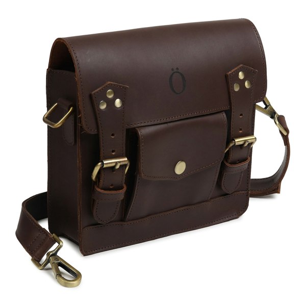 Dötch Club Anida Leather Satchel Bag - Brown