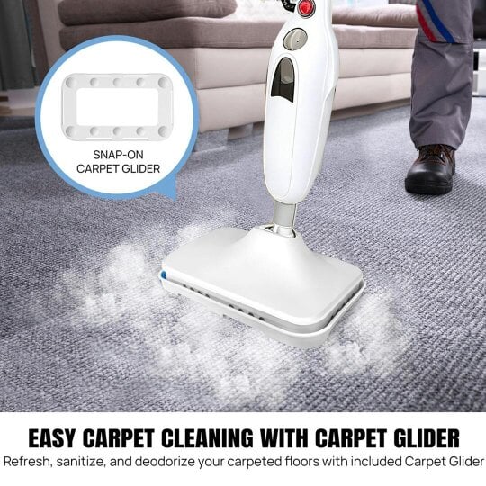 Havendro Upright & Handheld Steam Mop Cleaner 12-in-1 Floor Carpet Window Steamer
