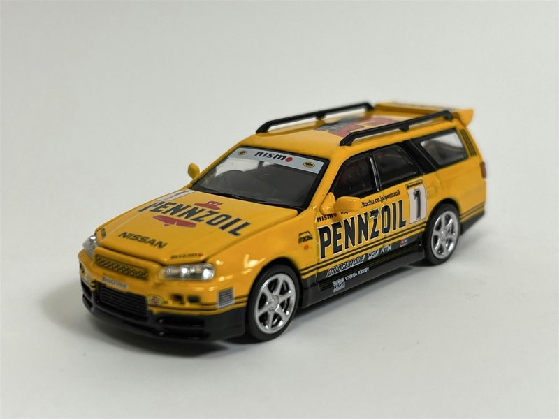 Pop Race Nissan Stagea Pennzoil 1:64 Scale PR640021