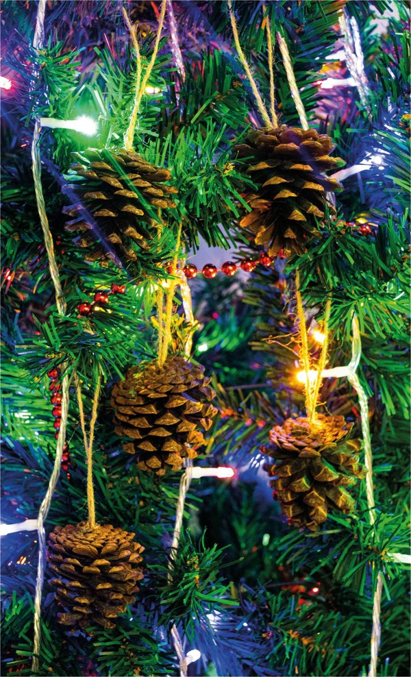 St Helens Brown Hanging Pinecones - Set Of 6