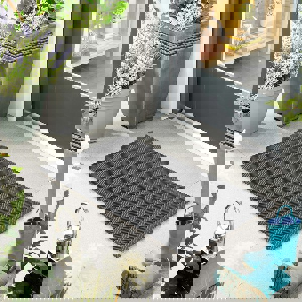 My Mat Reversible Rubber Zig Zag Doormat