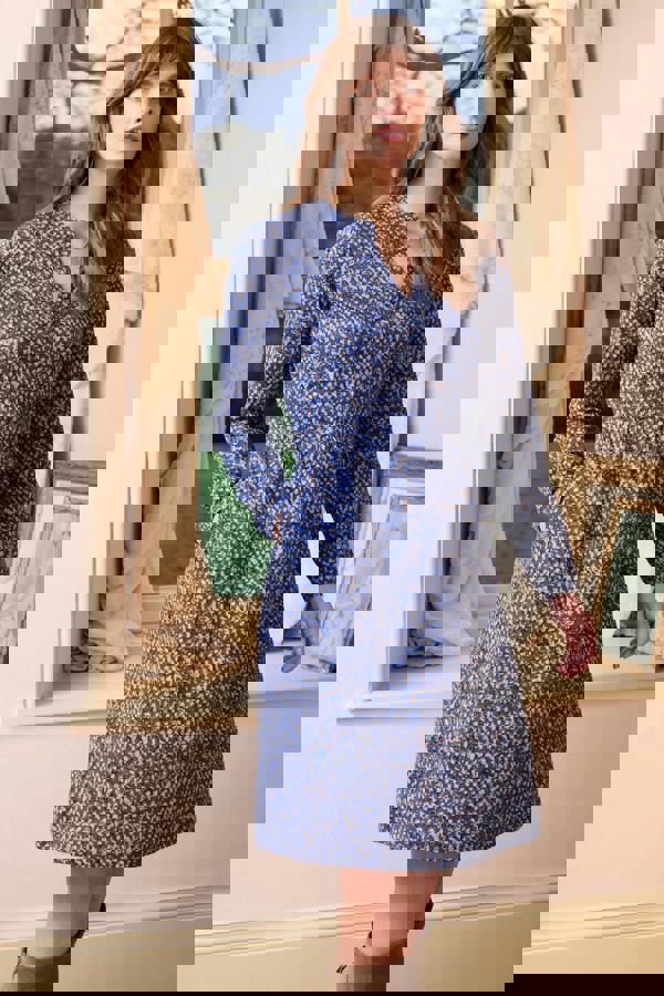 Lily & Me Fable Organic Cotton Jersey Dress Cobalt