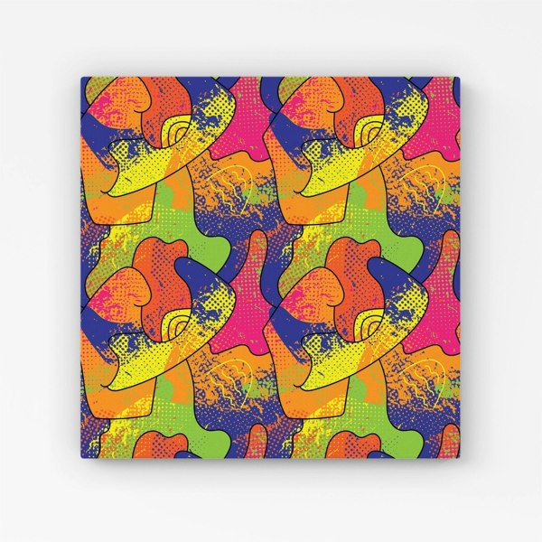 Warren Reed Bright Abstract Pattern Canvas