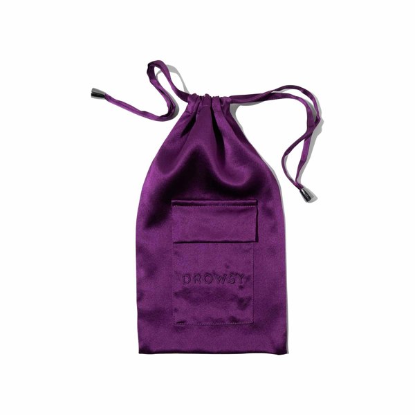 Drowsy Sleep Co Purple Martini Silk Carry Pouch