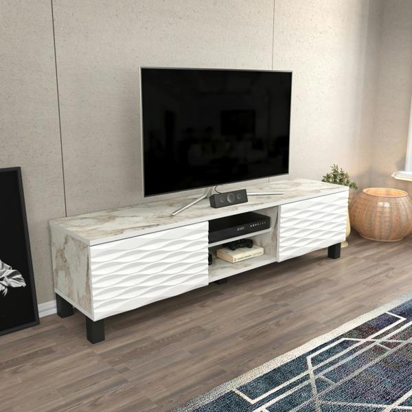 Decorotika Lukas Modern Tv Stand TV Cabinet for TV's up to 64"