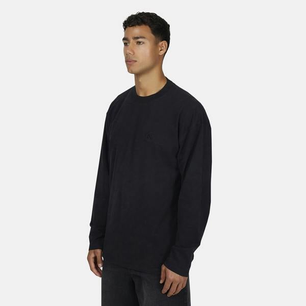 Good For Nothing  Black Relaxed Long Sleeve T-Shirt - Black Image 1