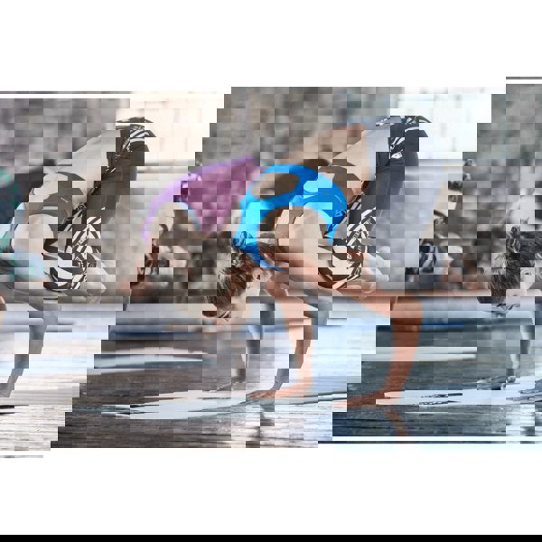 Balance training with the Reebok Studio Yoga Mat - Grey