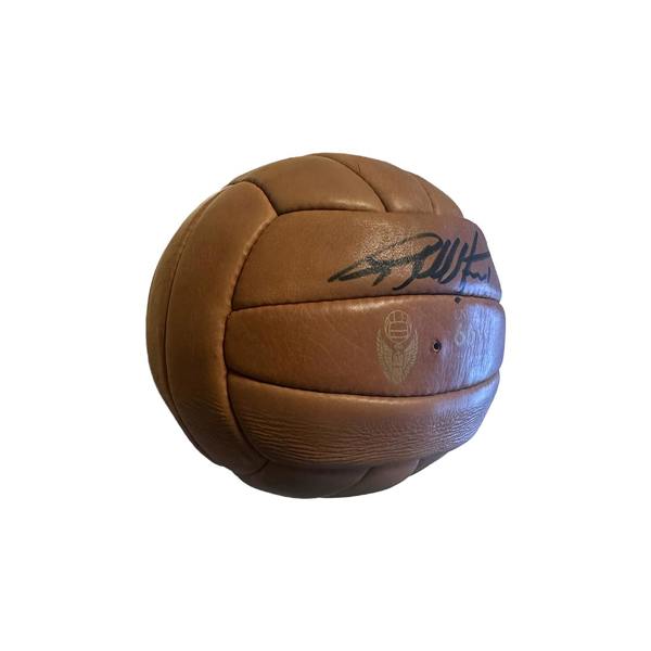 Geoff Hurst Signed Leather Ball