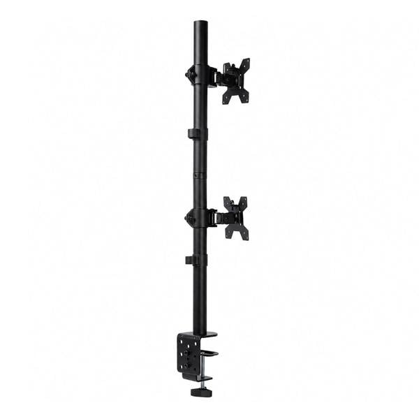 Levede Dual Monitor Arm Adjustable Desk Mount For 13-34 Inch Computer Black