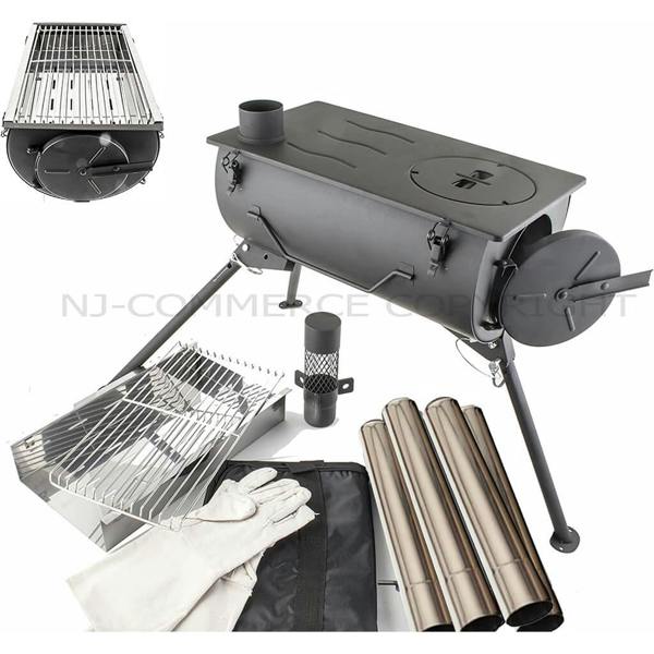 NJ Frontier Portable Wood Burning Stove & Grill