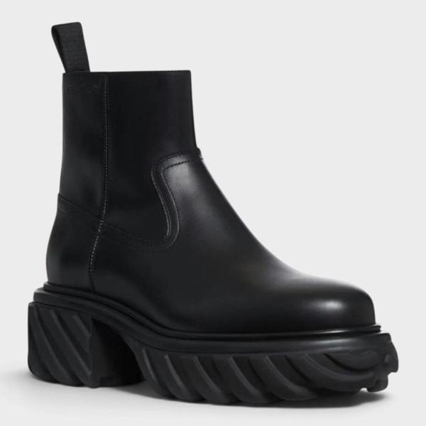 Off-White Exploration Motor Ankle Boot Black