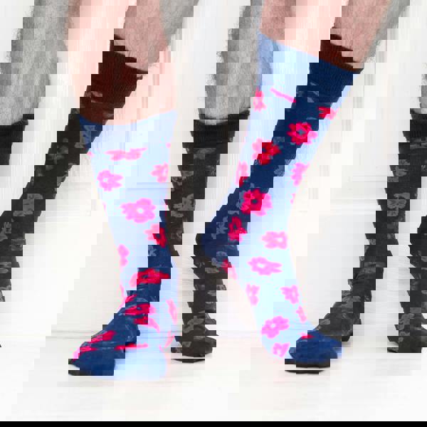 Jemsox Two Flower Mens Socks – Organic Cotton