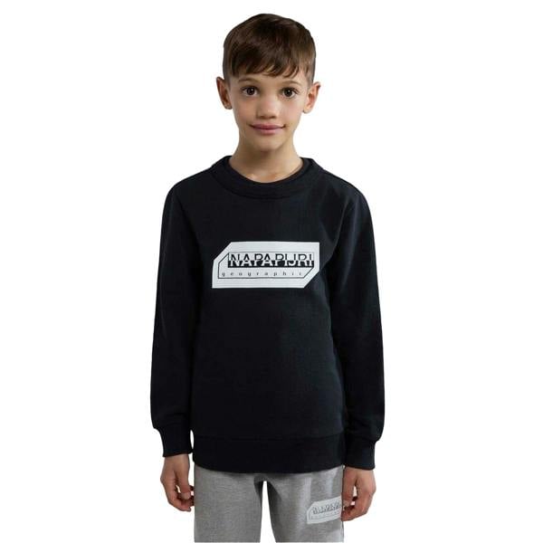 Napapijri Childrens/Kids Kitik Print Logo Sweatshirt - Black - 