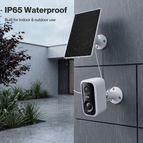 Spector 2K Wireless Security Camera Solar Powered WiFi AI Detection Outdoor PIR