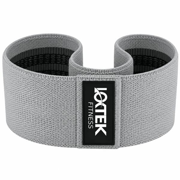 ATEK 15 Inch Fabric Resistance Band Non Slip Glute Booty Hip Circle Grey