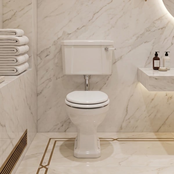 Bemis White Moulded Wood Toilet Seat