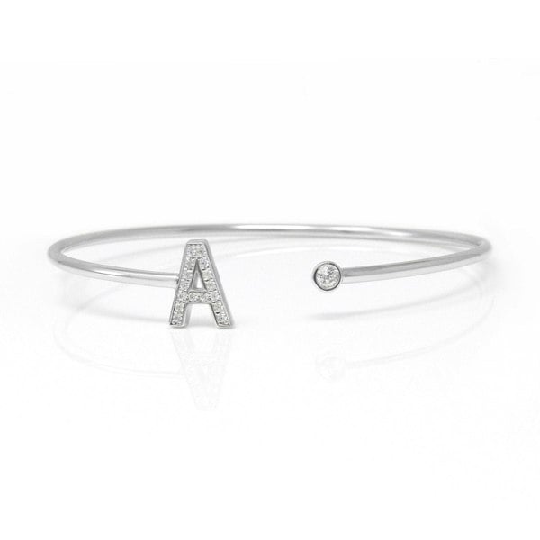 Say It With Me and Mine Bangle - Sterling Silver