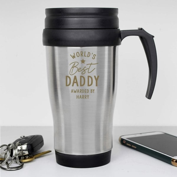 Personalised Memento Company Personalised 'Worlds Best' Travel Mug