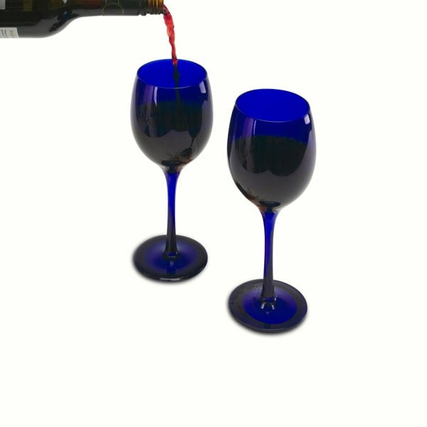 AddLiquid Blue Wine Glass( Set Of 2)