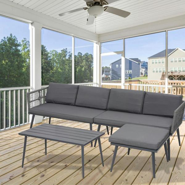 Groundlevel The Hamilton 4 Piece Outdoor Furniture Set