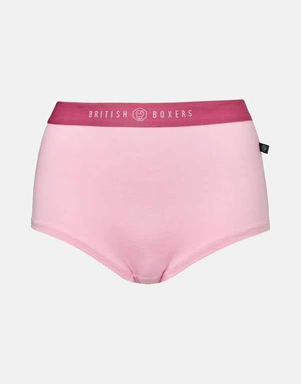 British Boxers Multipack 4 Pairs of Bamboo Hipster Boxer Briefs – Bunch of Roses