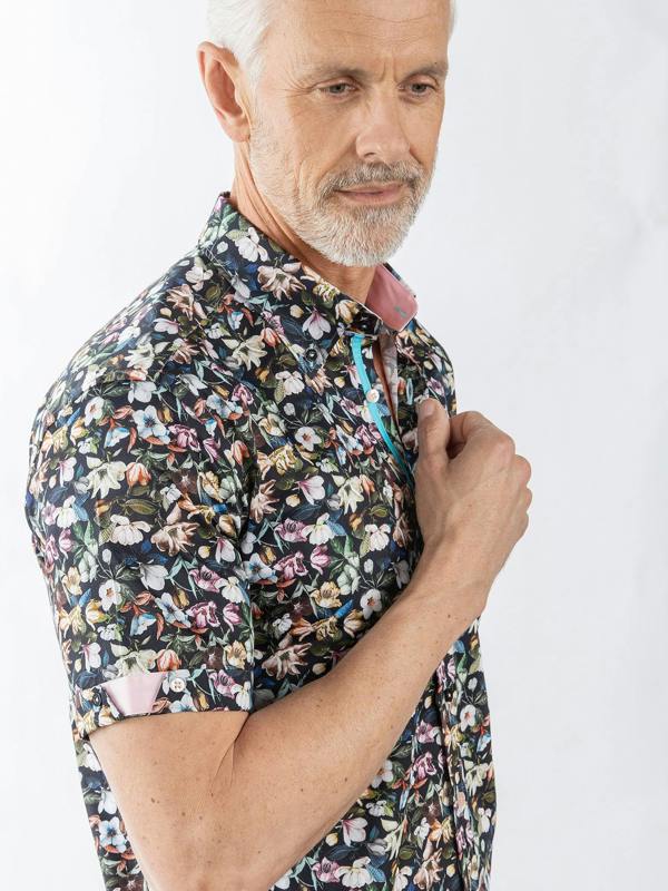 Claudio Lugli Ditsy Floral Short Sleeve Shirt