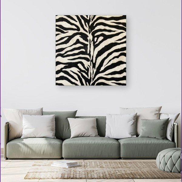 Warren Reed White Tiger Print Canvas