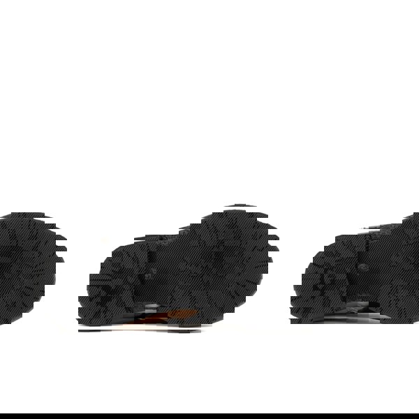 Embassy London Hatter - Black Rose Gold - Women's Italian leather higher ankle boot with rubber sole