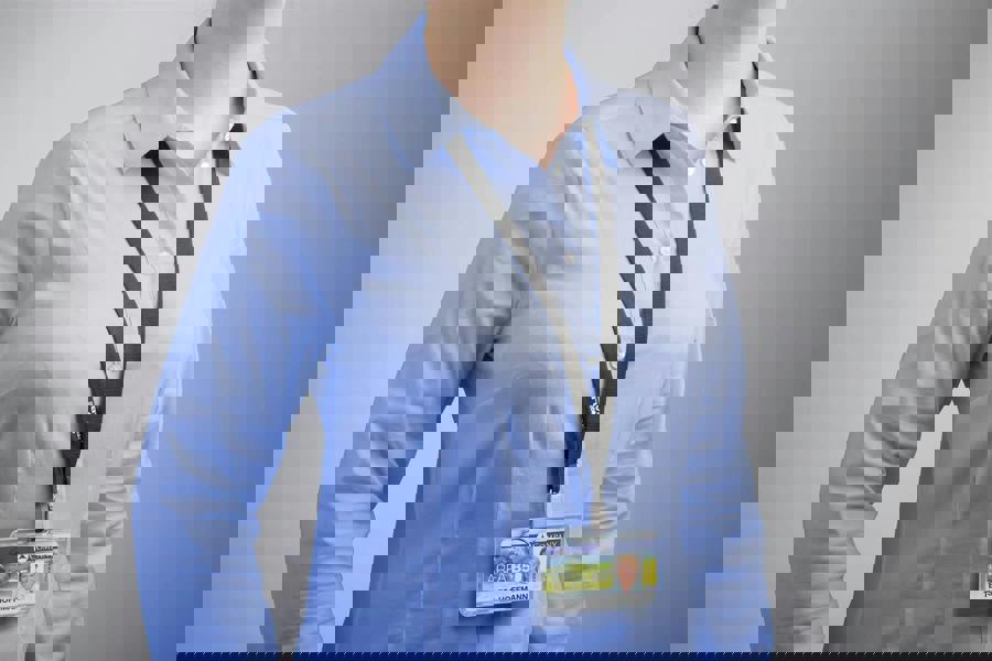 Durable Permanent High Security ID Card Holders for Lanyards | 10 Pack | Clear