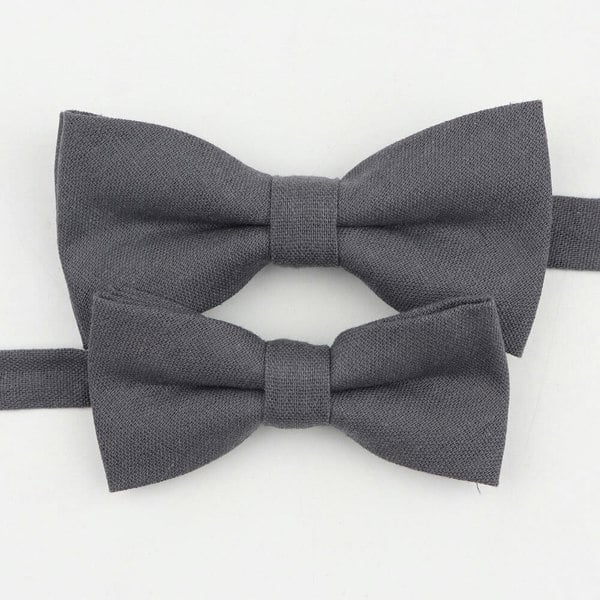 Mr Townsend Suits Mr and Master Linen Bow Tie Sets